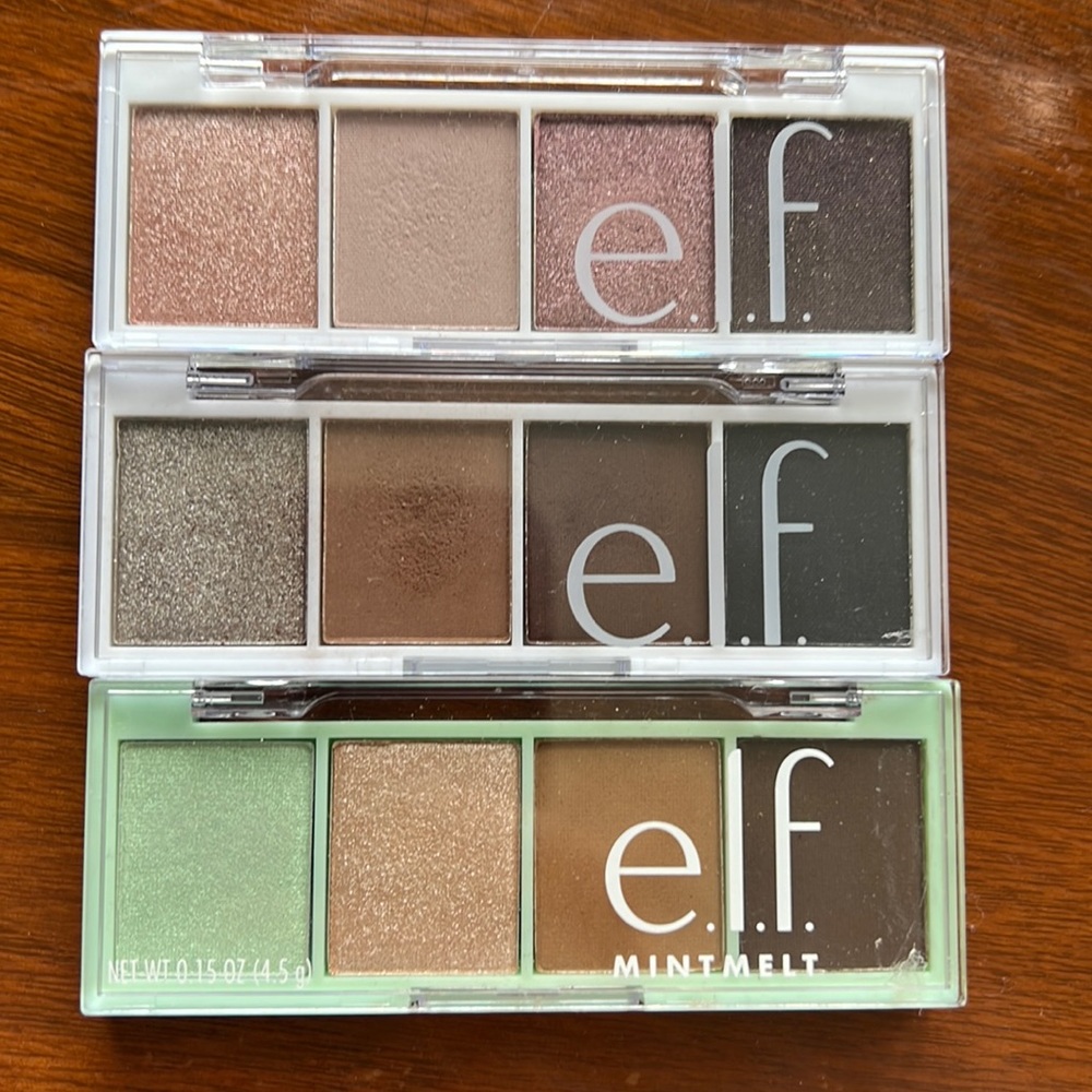 3 ELF bite sized eyeshadow palettes